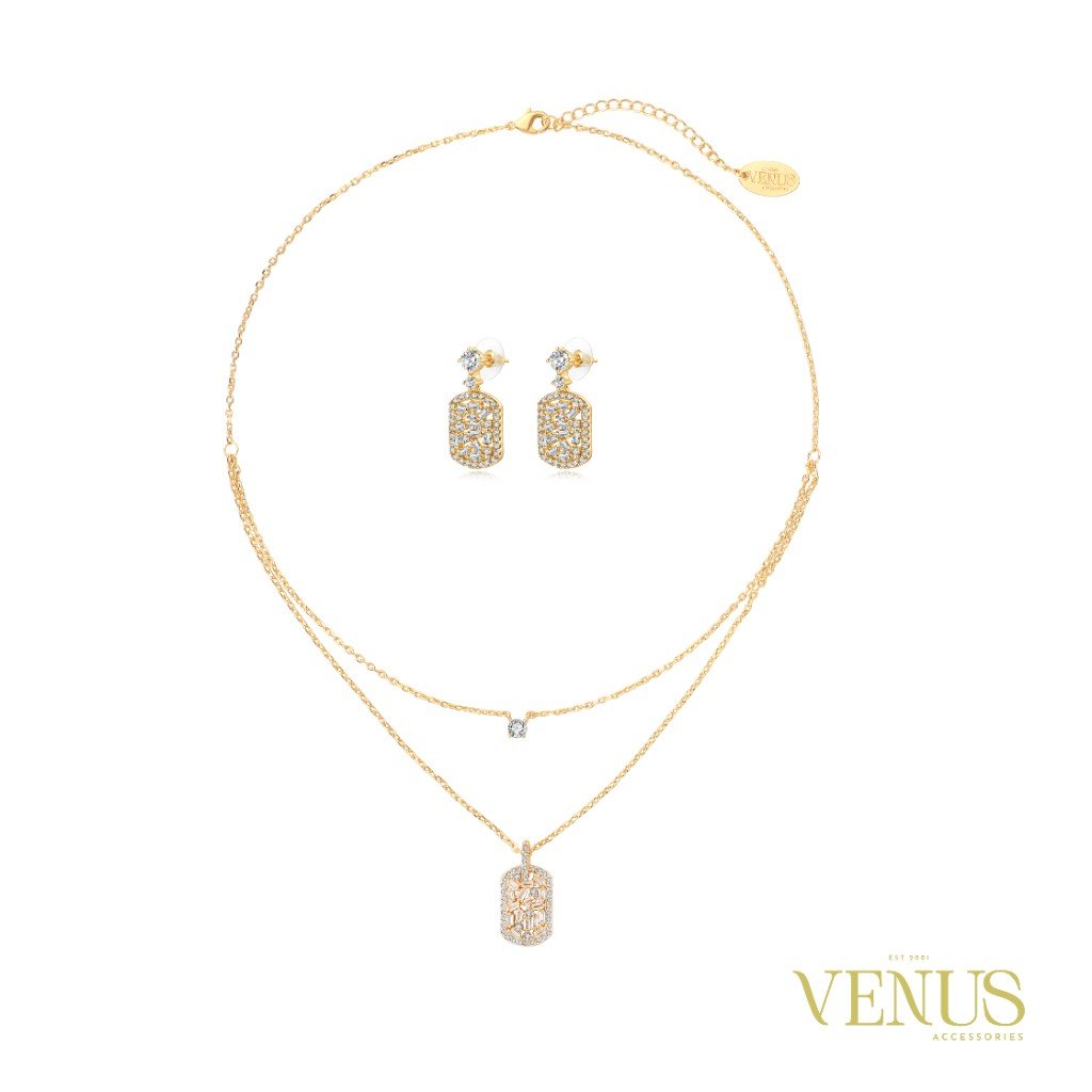 Layered Filigree Gold Jewellery Set
