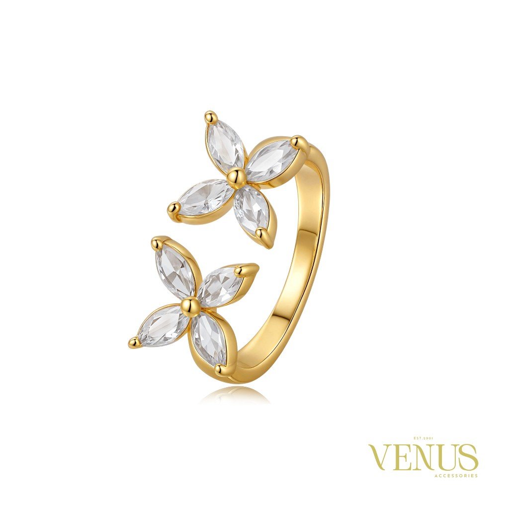 Gold Plated CZ Ring