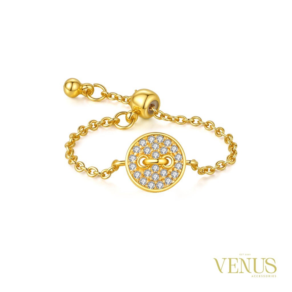 Adjustable CZ Ring
