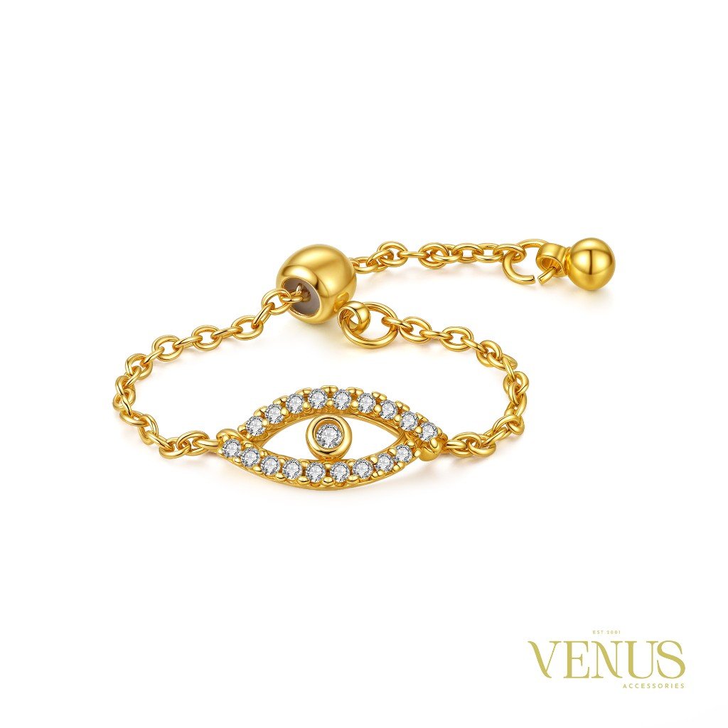 Adjustable CZ Ring