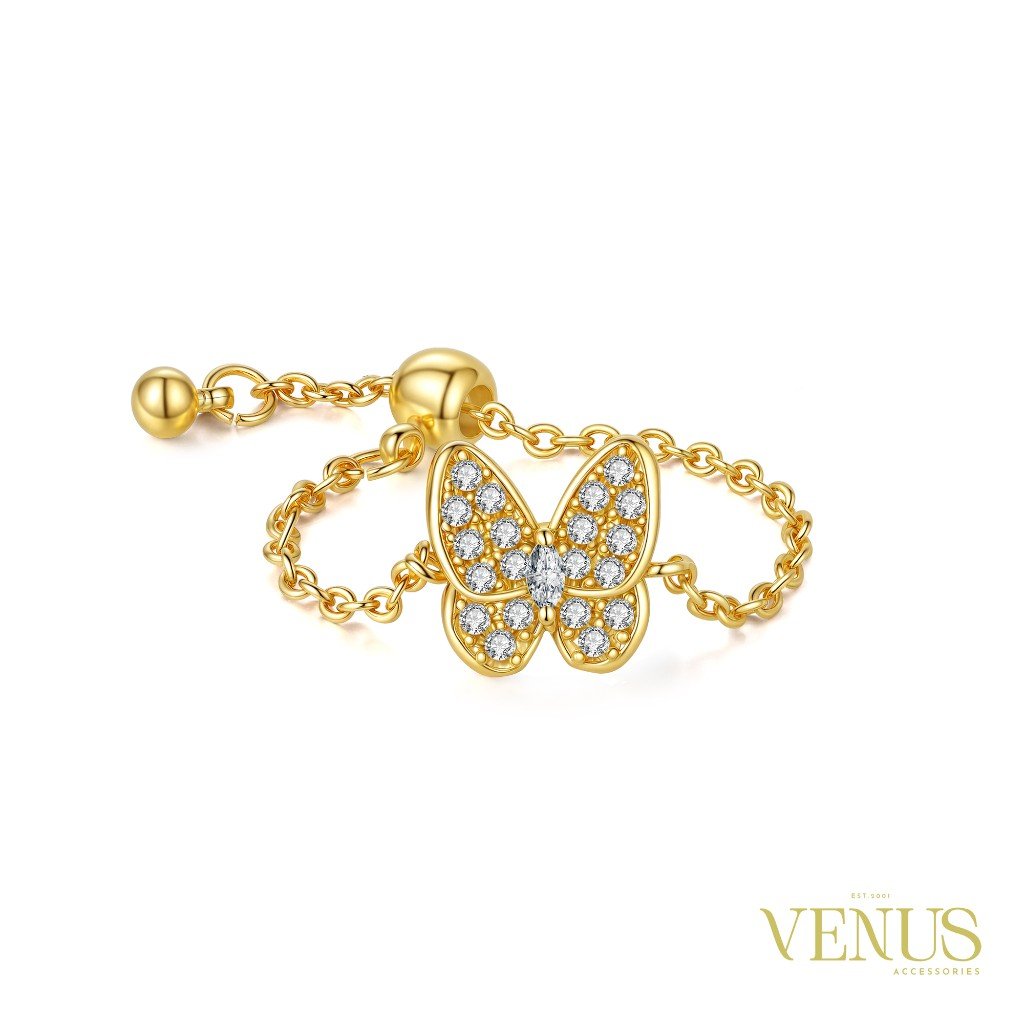 Adjustable CZ Ring