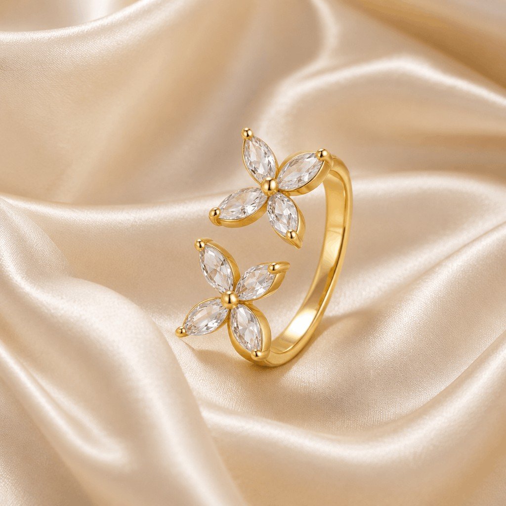 Gold Plated CZ Ring