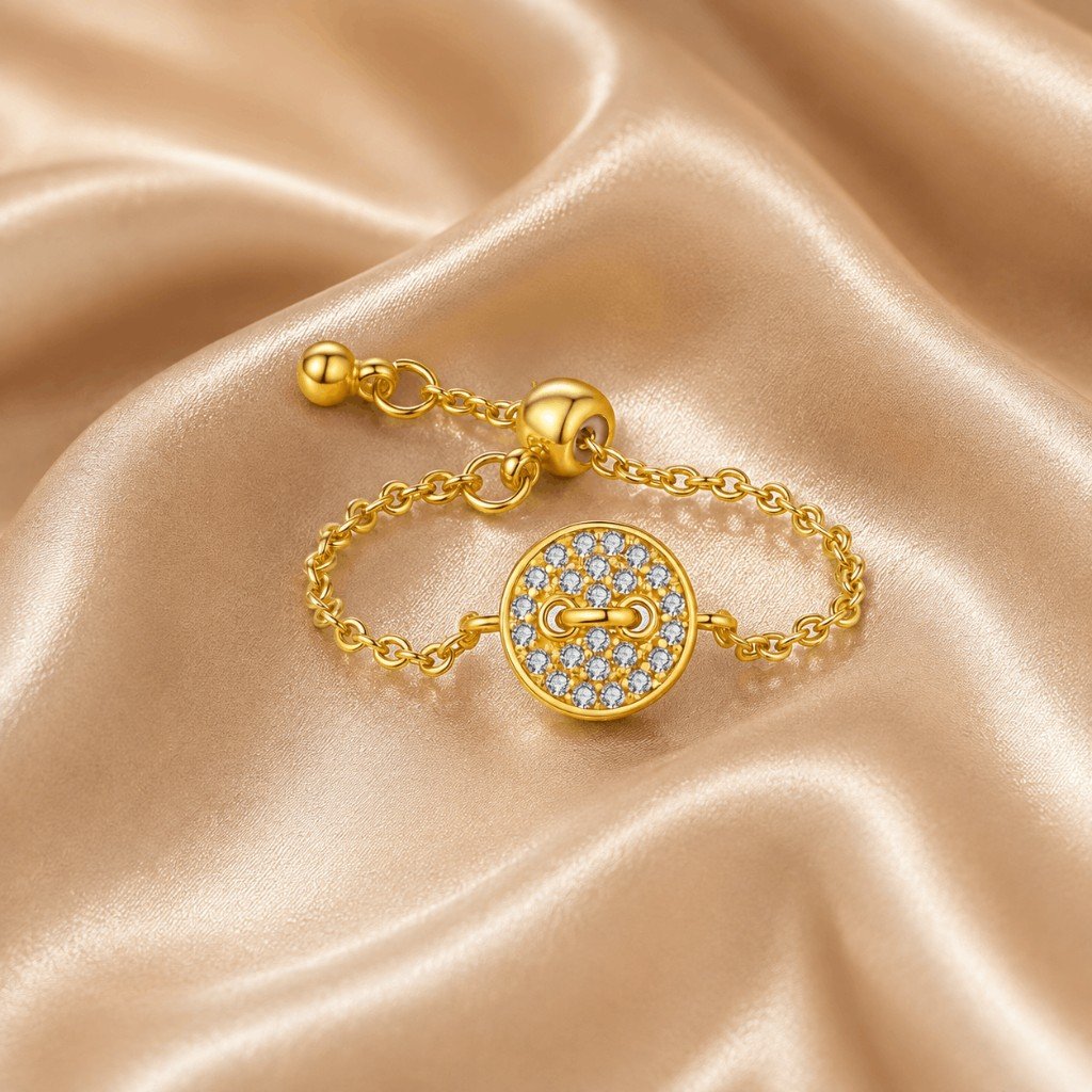 Adjustable CZ Ring
