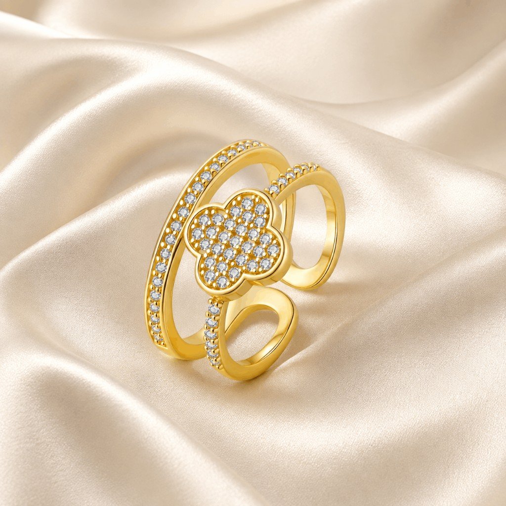 Gold Plated CZ Ring