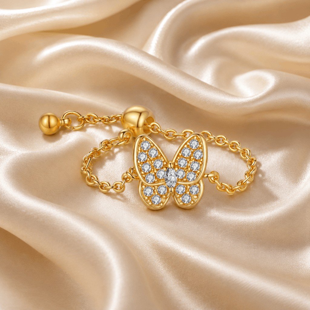 Adjustable CZ Ring