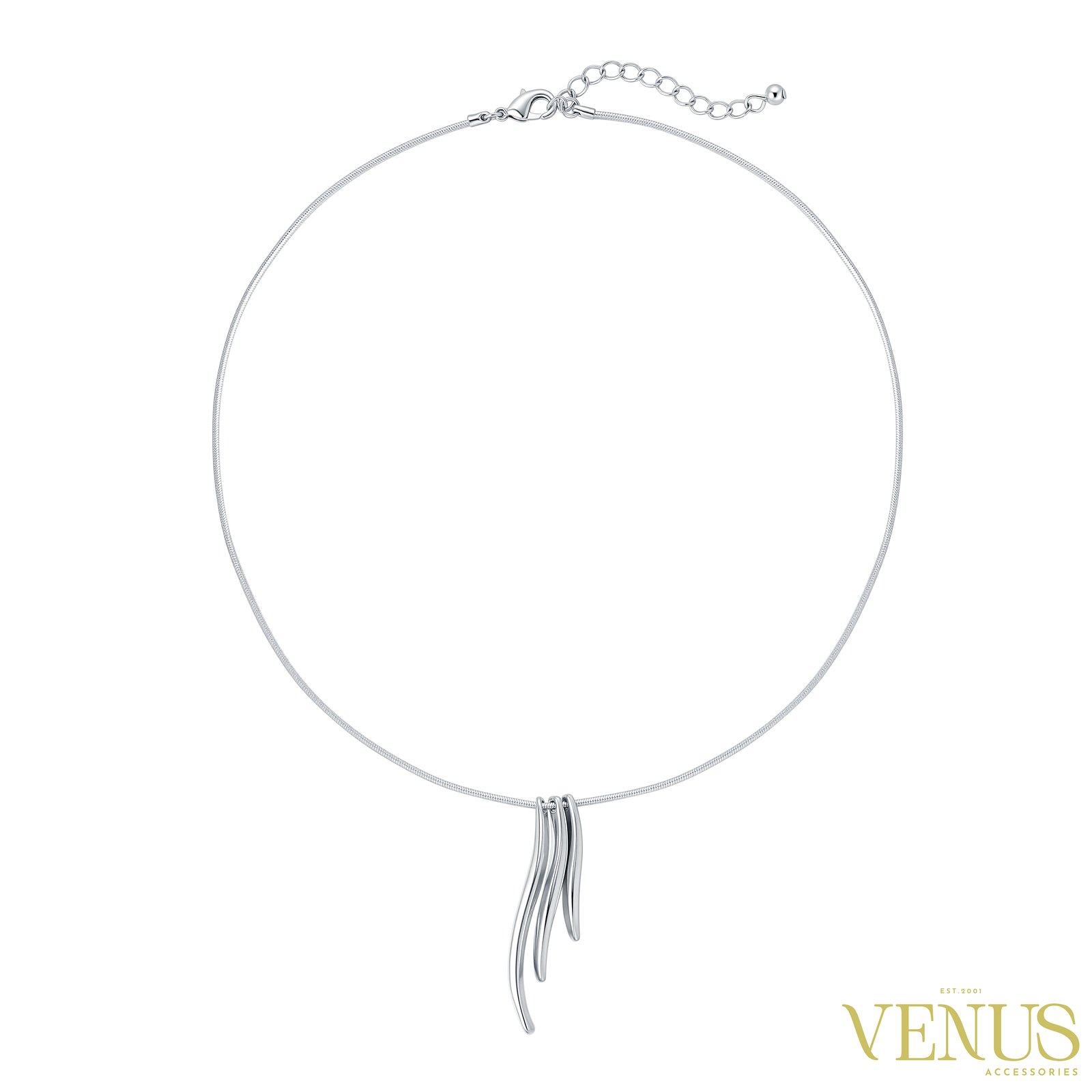 Feather Drop Swarovski Necklace
