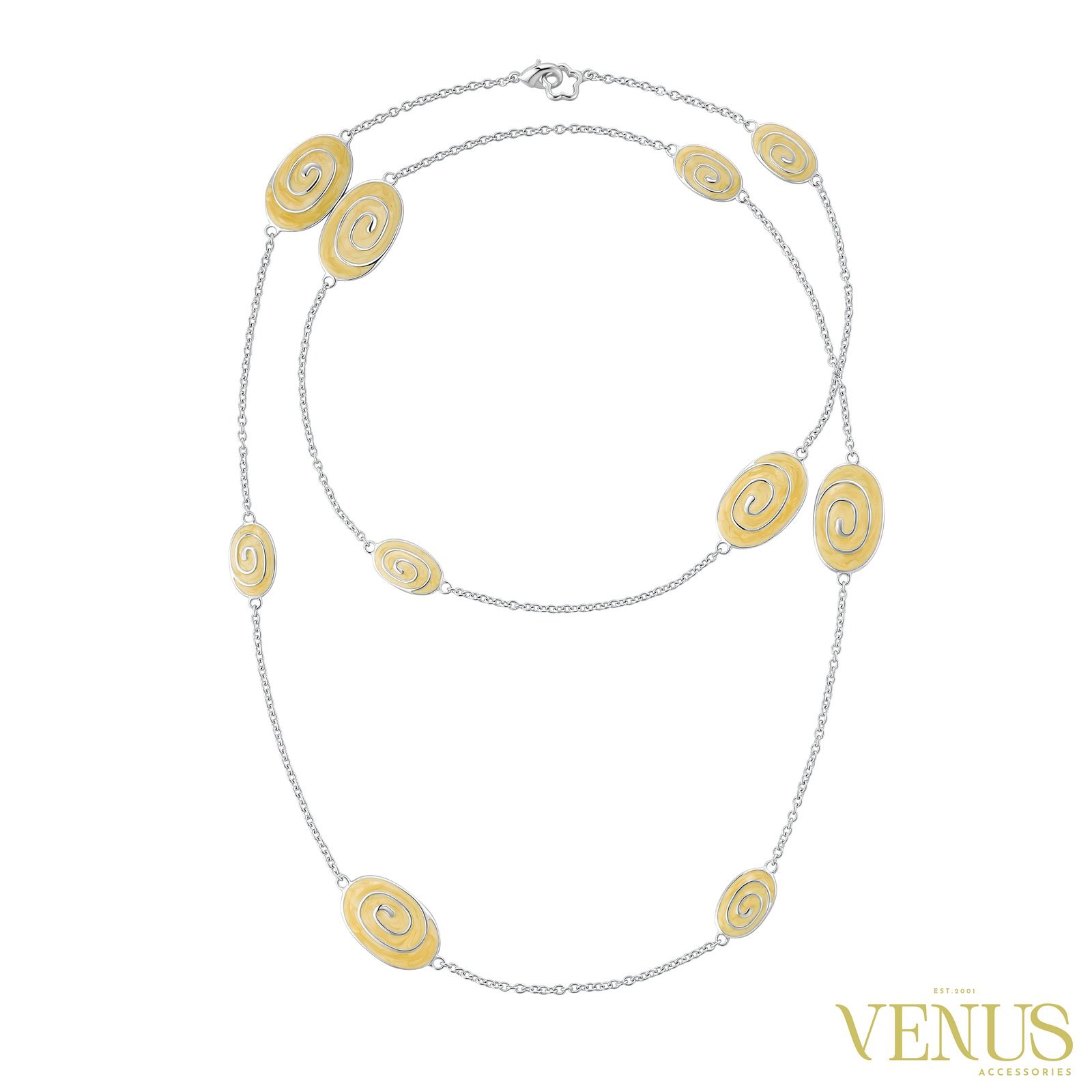 Double Layer Enamel Necklace