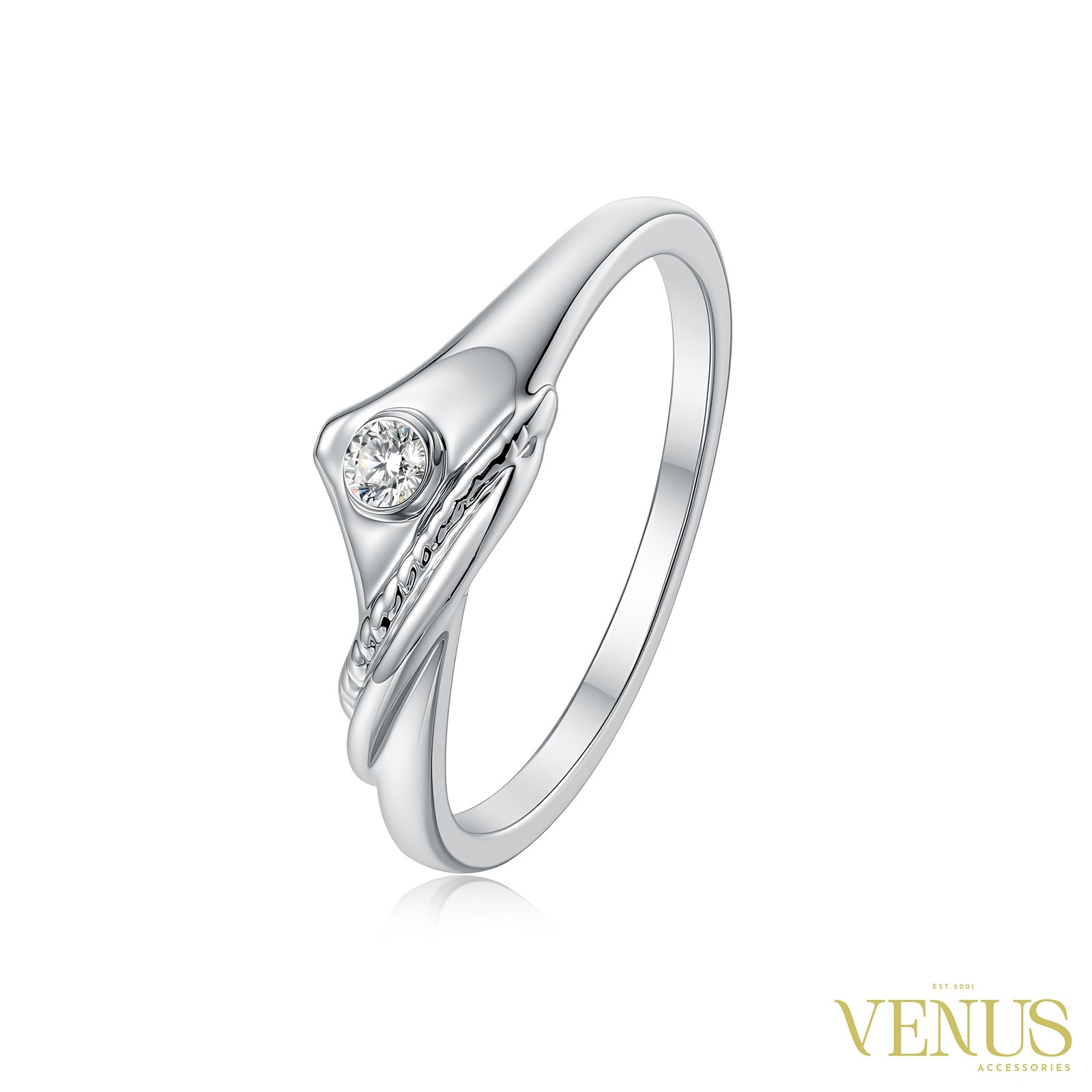 Leaf Wrap Ring – Silver