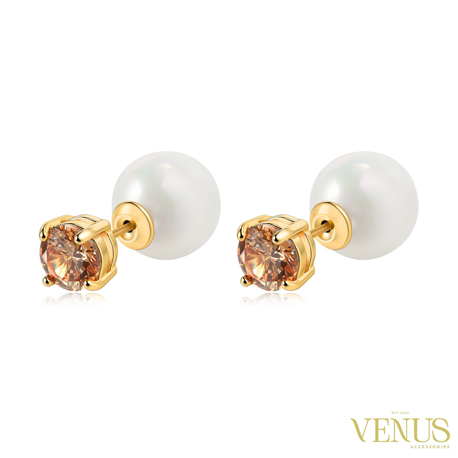 Synthetic Pearl Stud Earrings