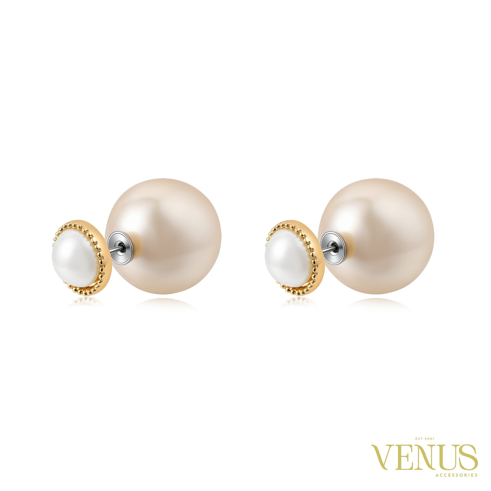Synthetic Pearl Stud Earrings