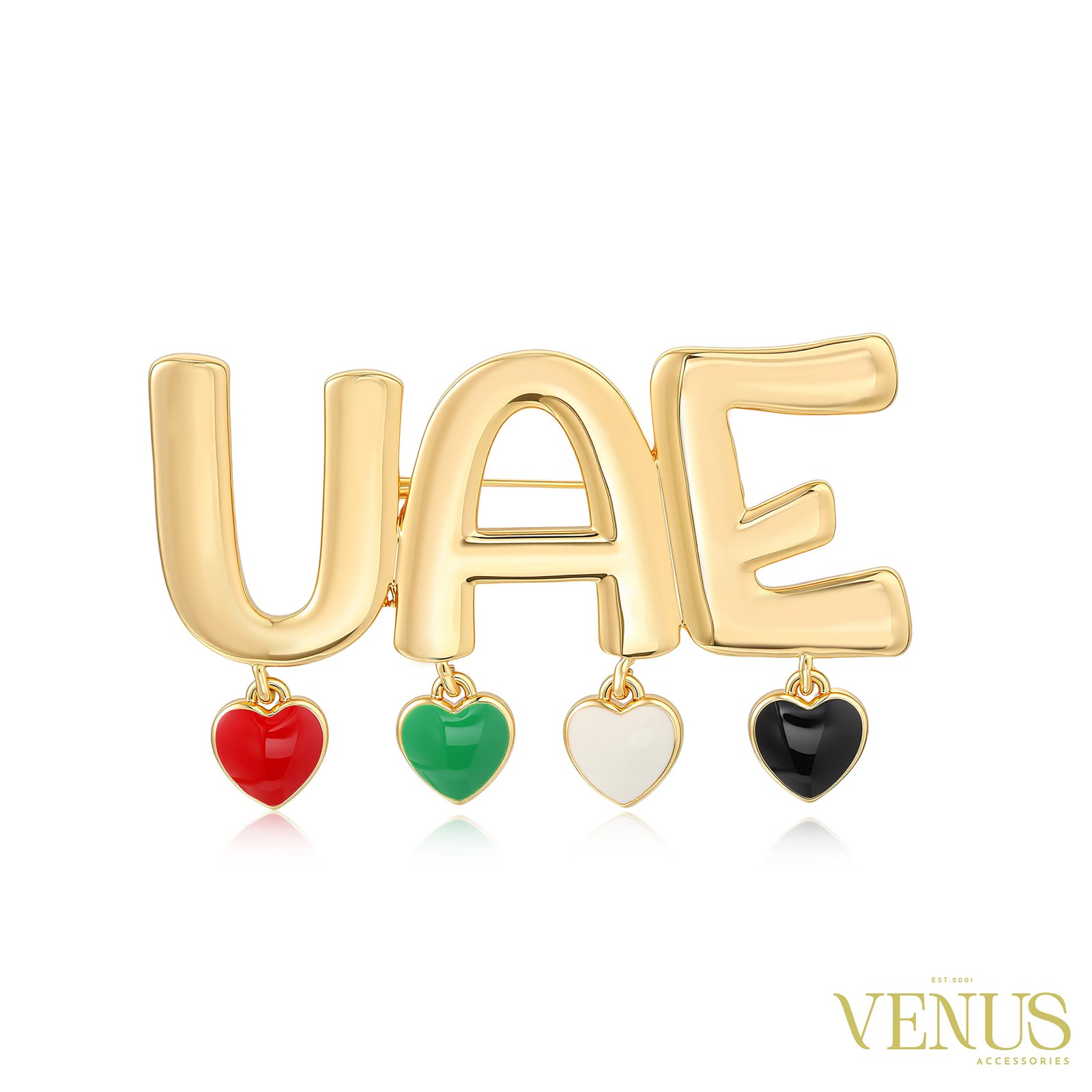 UAE Enamel Brooch