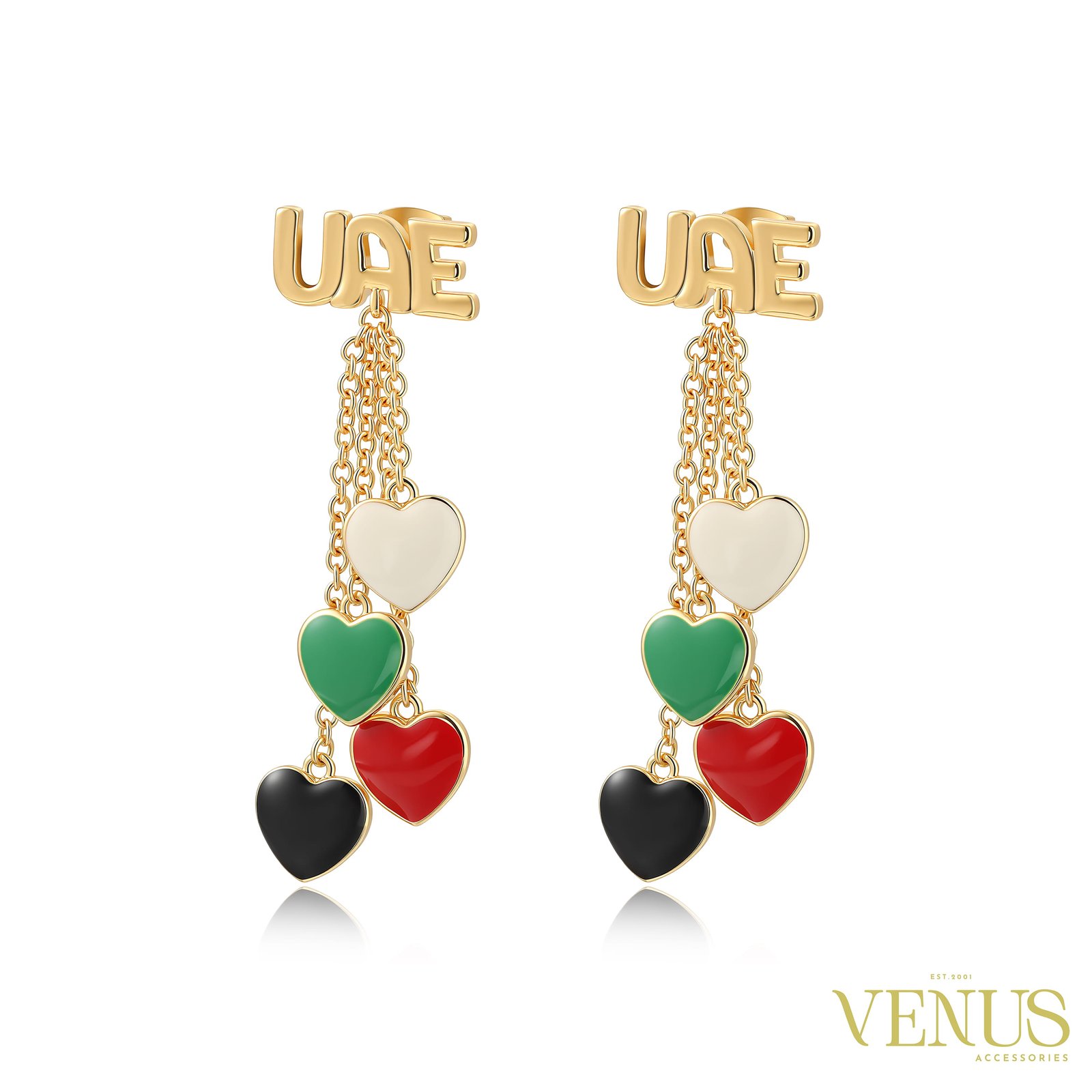 UAE Enamel Drop Earrings