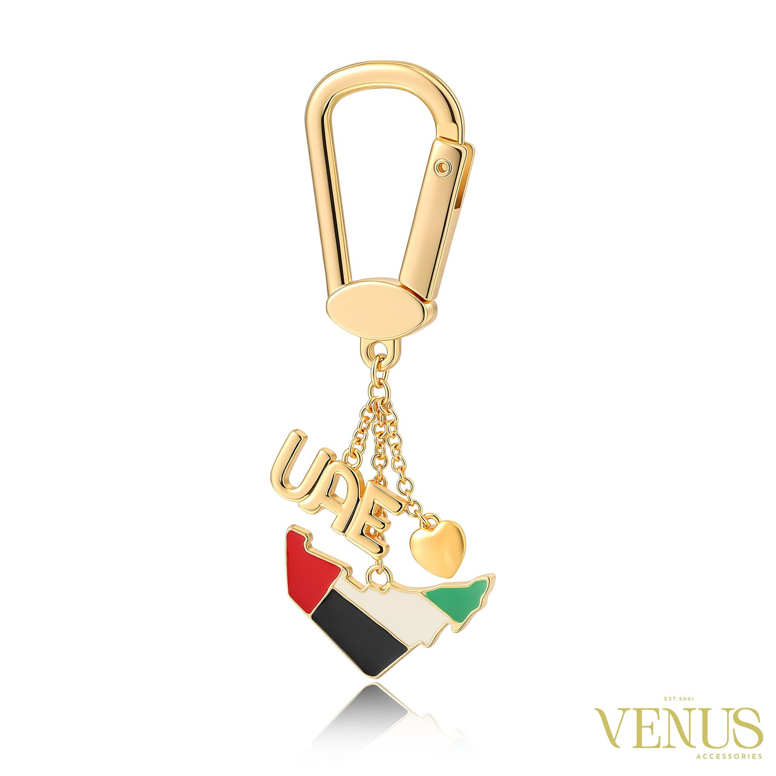 UAE Enamel Keychain
